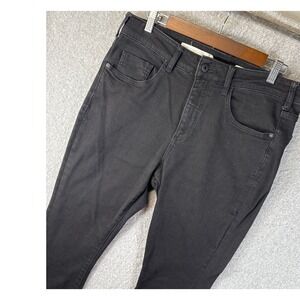 Pilcro and the Letterpress by Anthropologie High Rise Skinny Black Jeans Size 32